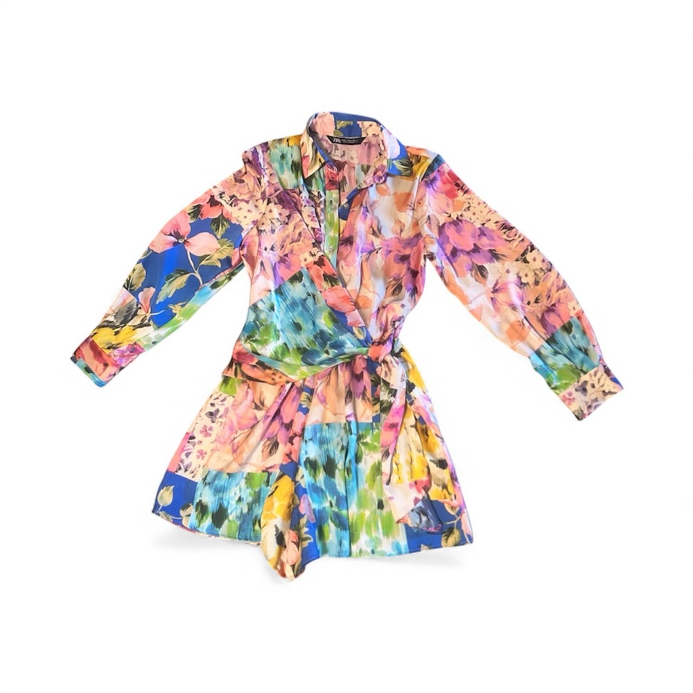 Zara‎ Pink Floral Dress